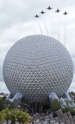 Thunderbirds over EPCOT Center