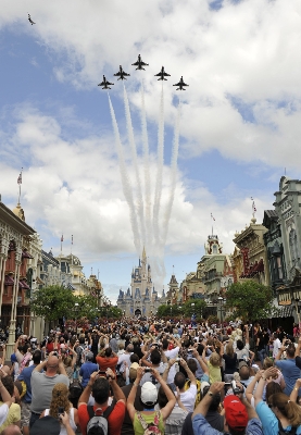 Thunderbirds over Magic Kingdom